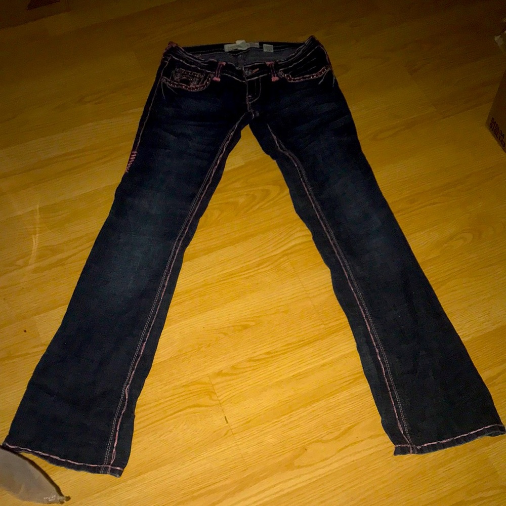 Laguna Beach - Size 29 - Flare With Pink Stitching